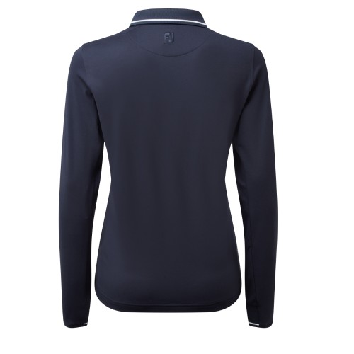 FootJoy Thermal Jersey Long Sleeve Polo Navy