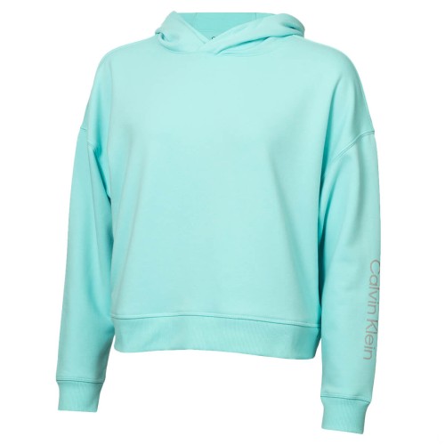 Calvin Klein Womens Chill Out Oversize Breathable Moisture Wicking Hoody Opal